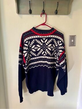VTG Pendleton Wool Nordic Snowflake Ski Sweater L